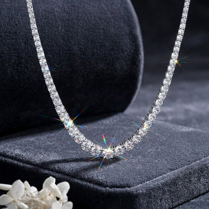 925 Silver Fashion Hip-Hop Necklace | Moissanite or CZ | Wholesale