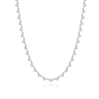 925 Silver Niche Lock Necklace | Moissanite or CZ | Wholesale