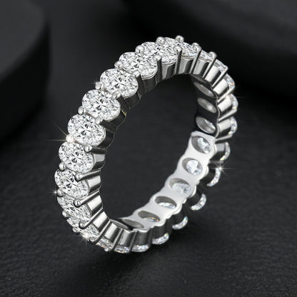 925 Silver Diamond Ring | Moissanite or CZ
