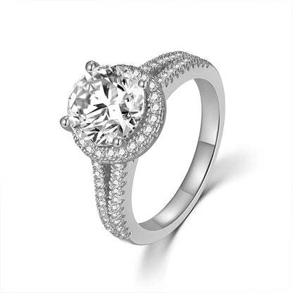 925 Silver Niche 2CT Ring | Moissanite or CZ