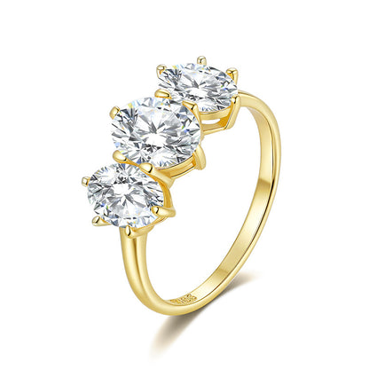 925 Silver Fashion 1.5CT Oval Ring | Moissanite or CZ