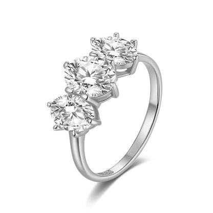 925 Silver Fashion 1.5CT Oval Ring | Moissanite or CZ