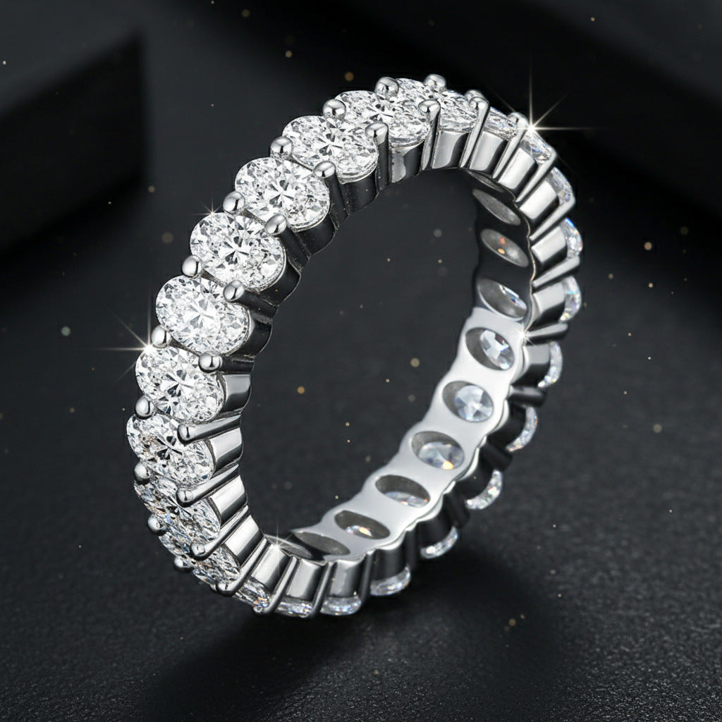925 Silver Diamond Ring | Moissanite or CZ