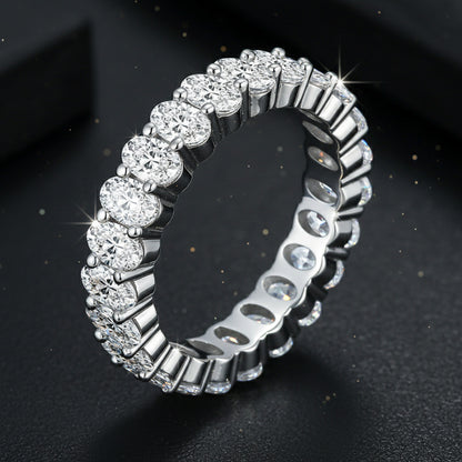 925 Silver Diamond Ring | Moissanite or CZ
