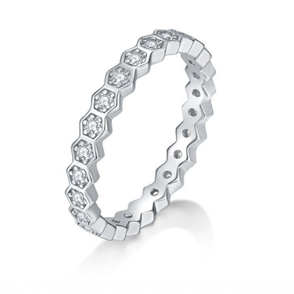 925 Silver Fashion Band Ring | Moissanite or CZ