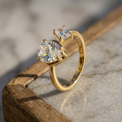 925 Silver Minimalist Ring | Moissanite or CZ