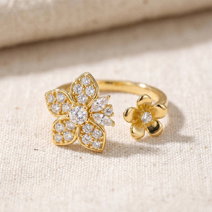 925 Silver Open Ring | Moissanite or CZ