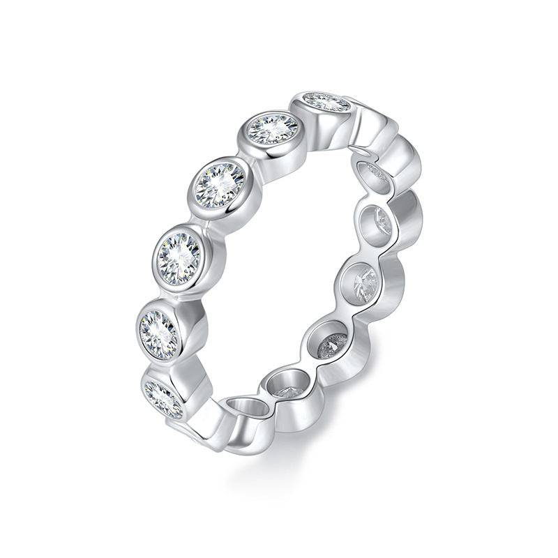 925 Silver Breaking Cocoon Ring | Moissanite or CZ
