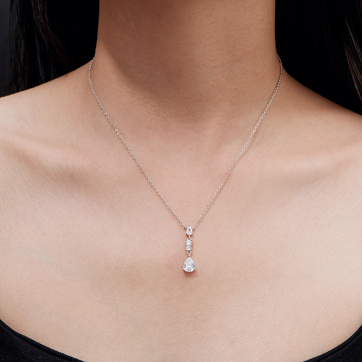 925 Silver Minimalist Star Necklace | Moissanite or CZ | Wholesale