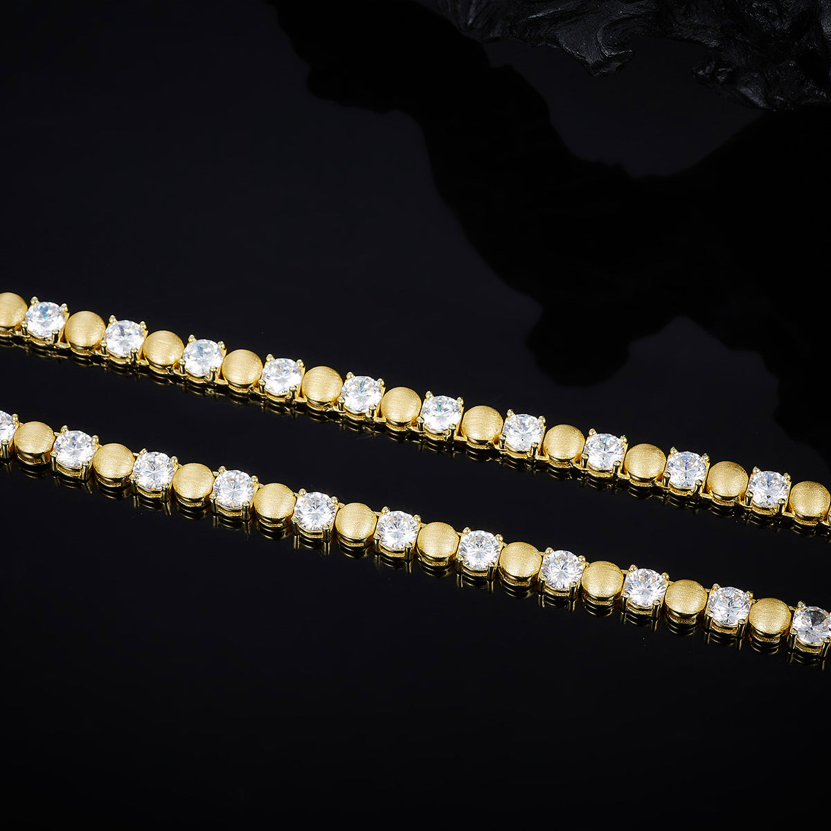 925 Silver 4-Prong Hip-Hop Necklace | Moissanite or CZ | Wholesale