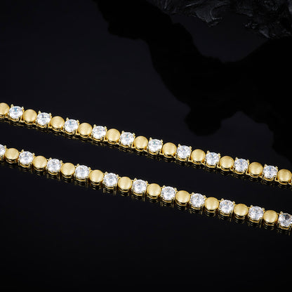 925 Silver 4-Prong Hip-Hop Necklace | Moissanite or CZ | Wholesale